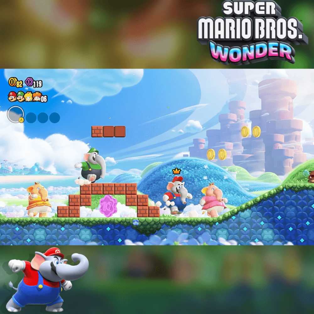 แผ่นเกม Nintendo Switch Game Super Mario Bros. Wonder Zone Asia / ภาษาอังกฤษ